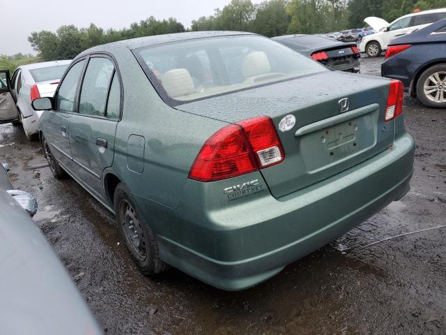 2HGES16384H606527 - 2004 HONDA CIVIC DX VP მწვანე ფოტო 2