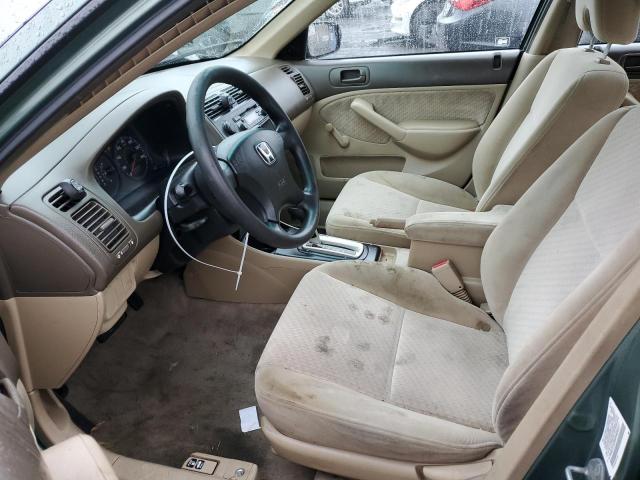 2HGES16384H606527 - 2004 HONDA CIVIC DX VP მწვანე ფოტო 7