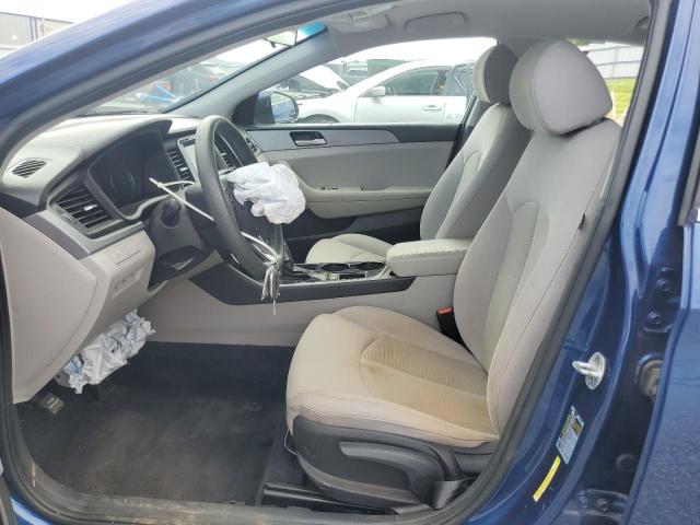 5NPE24AF8KH800075 - 2019 HYUNDAI SONATA SE BLUE photo 7