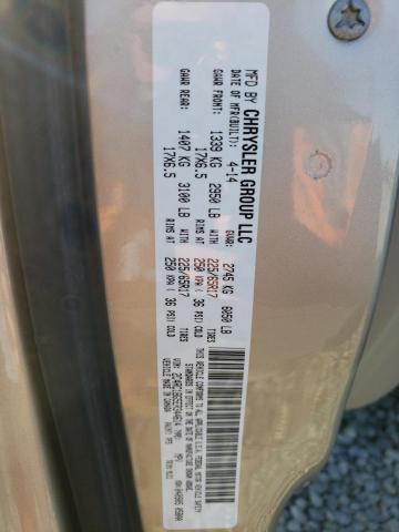 2C4RC1BG5ER344614 - 2014 CHRYSLER TOWN & COU TOURING TAN photo 14