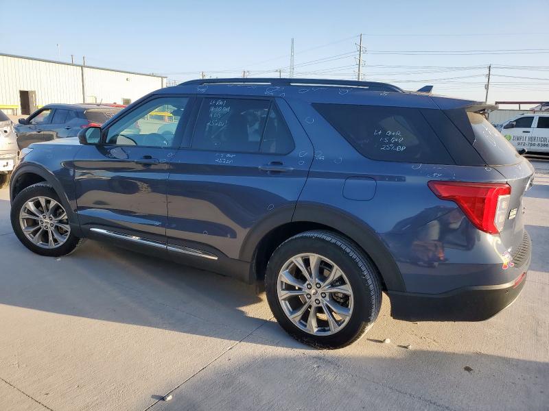 1FMSK7DH8MGC09118 - 2021 FORD EXPLORER XLT BLUE photo 2