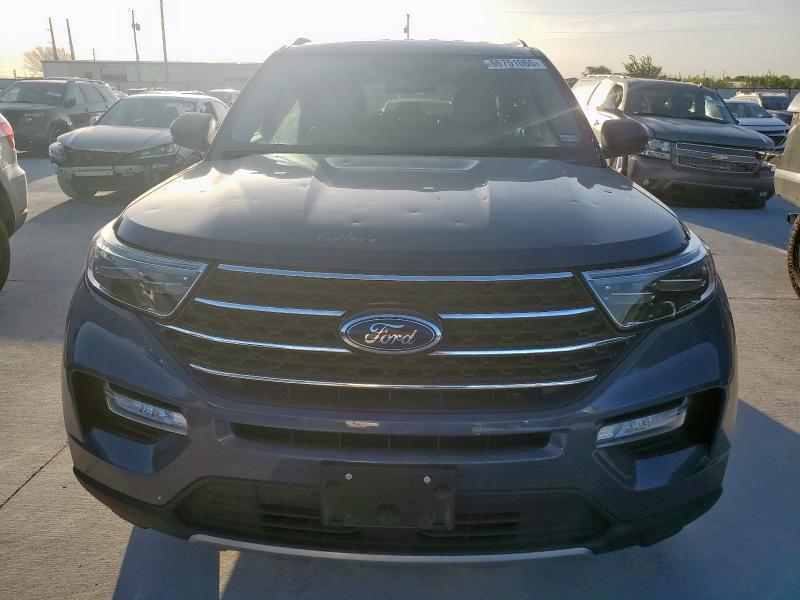 1FMSK7DH8MGC09118 - 2021 FORD EXPLORER XLT BLUE photo 5