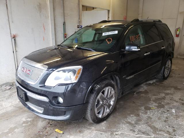 1GKKVTED3BJ262524 - 2011 GMC ACADIA DENALI BLACK photo 2