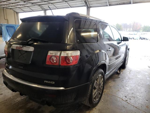 1GKKVTED3BJ262524 - 2011 GMC ACADIA DENALI BLACK photo 4