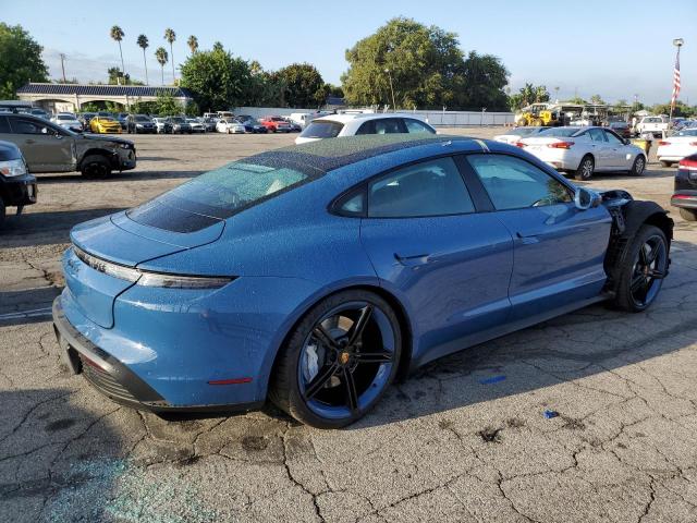 WP0AB2Y19NSA44908 - 2022 PORSCHE TAYCAN 4S BLUE photo 3