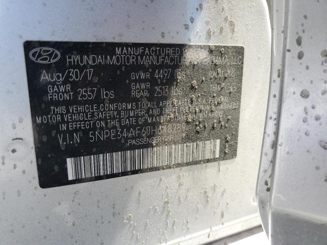 5NPE34AF6JH648289 - 2018 HYUNDAI SONATA SPORT SILVER photo 13