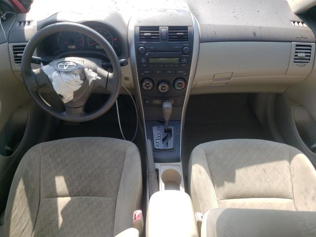 JTDBL40E49J010010 - 2009 TOYOTA COROLLA BASE Qırmızı foto 8