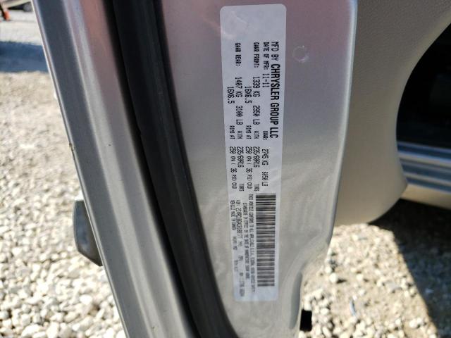 2C4RC1BGXCR188177 - 2012 CHRYSLER TOWN & COU TOURING SILVER photo 13