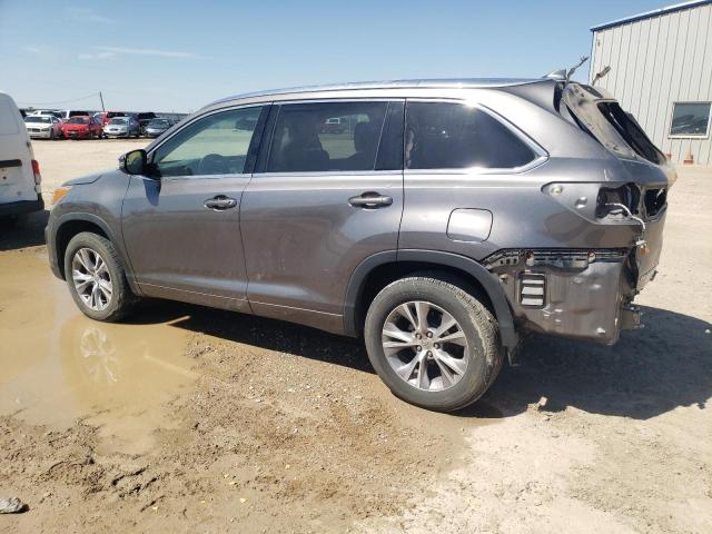 5TDKKRFH4FS075052 - 2015 TOYOTA HIGHLANDER XLE GRAY photo 2