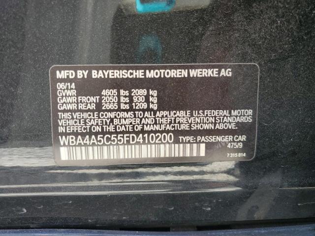 WBA4A5C55FD410200 - 2015 BMW 428 I GRAN COUPE BLACK photo 12