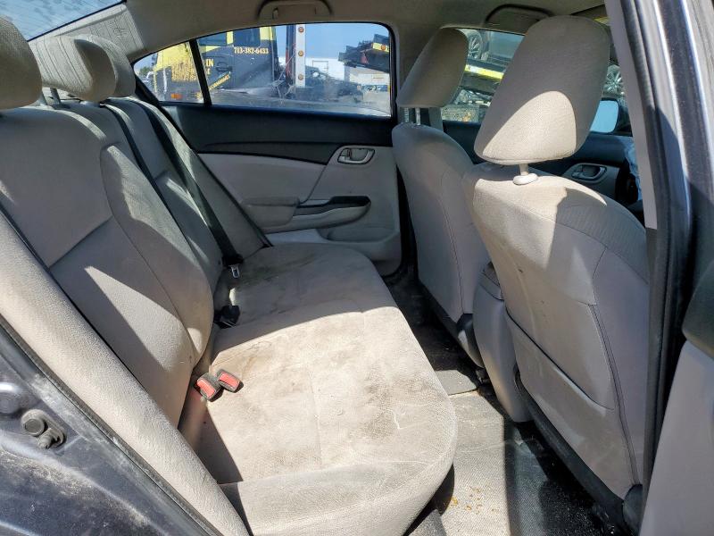 19XFB2F57DE020083 - 2013 HONDA CIVIC LX GRAY photo 10