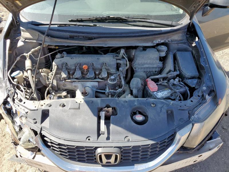 19XFB2F57DE020083 - 2013 HONDA CIVIC LX GRAY photo 11