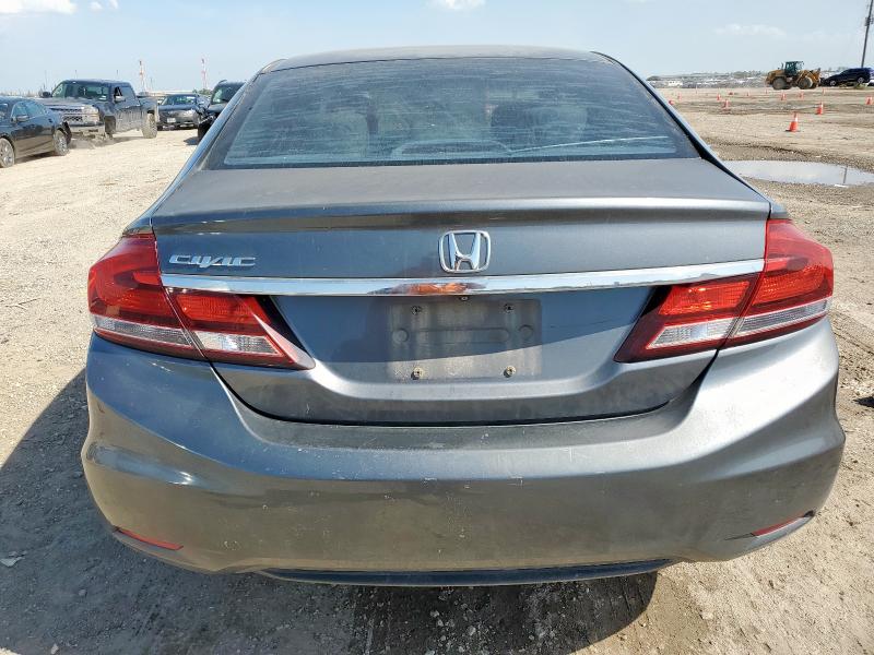 19XFB2F57DE020083 - 2013 HONDA CIVIC LX GRAY photo 6