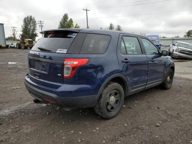 1FM5K8AR9EGC50021 - 2014 FORD EXPLORER POLICE INTERCEPTOR BLUE photo 3