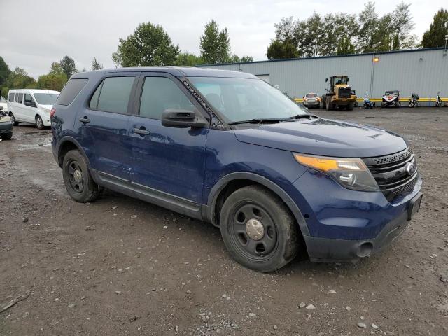 1FM5K8AR9EGC50021 - 2014 FORD EXPLORER POLICE INTERCEPTOR BLUE photo 4