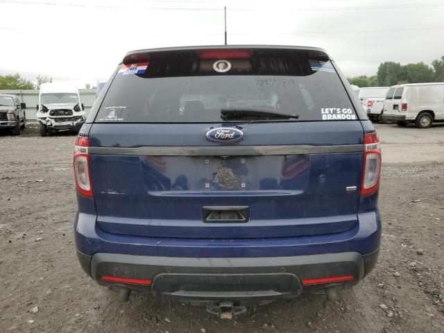 1FM5K8AR9EGC50021 - 2014 FORD EXPLORER POLICE INTERCEPTOR BLUE photo 6