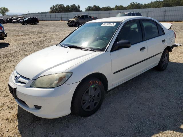 1HGES16395L019404 - 2005 HONDA CIVIC DX VP WHITE photo 1