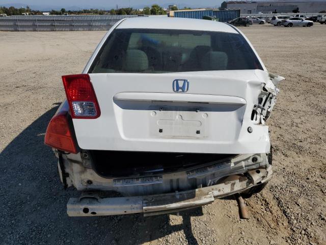 1HGES16395L019404 - 2005 HONDA CIVIC DX VP WHITE photo 6
