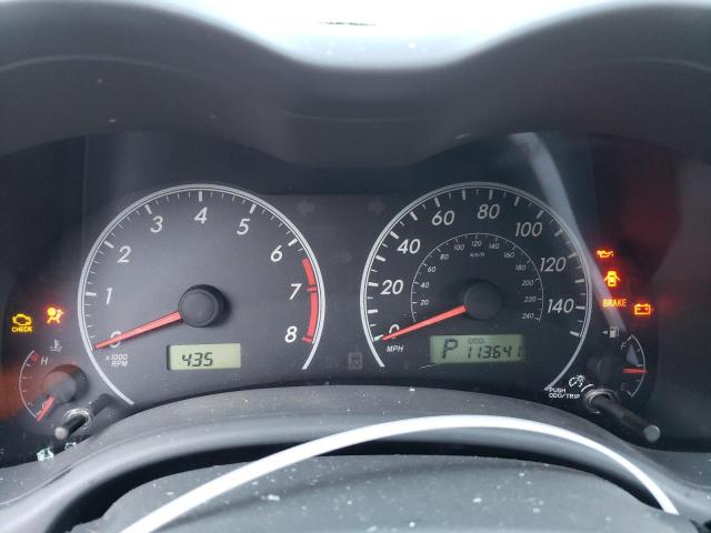 JTDBL40E299072152 - 2009 TOYOTA COROLLA BASE GRAY photo 8