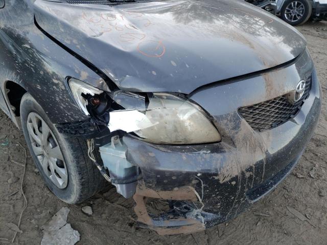 JTDBL40E299072152 - 2009 TOYOTA COROLLA BASE GRAY photo 9