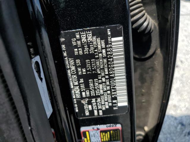 5XYZUDLA8DG042889 - 2013 HYUNDAI SANTA FE S 黑色 照片 13