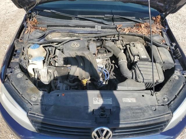 3VW2K7AJ5CM363329 - 2012 VOLKSWAGEN JETTA BASE Mavi foto 11