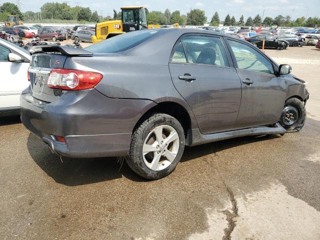 5YFBU4EE8CP056061 - 2012 TOYOTA COROLLA BASE GRAY photo 3