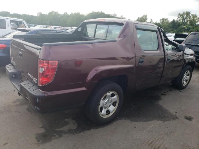 5FPYK1F29AB002979 - 2010 HONDA RIDGELINE RT BURGUNDY photo 3