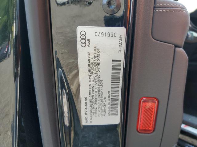 WAUC4CF56RA068233 - 2024 AUDI S5 PREMIUM PLUS Noir photo 12