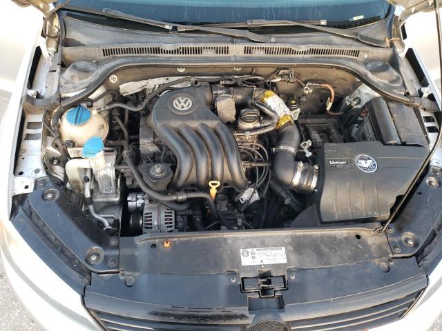 3VW2K7AJ1CM345460 - 2012 VOLKSWAGEN JETTA BASE 银色 照片 11