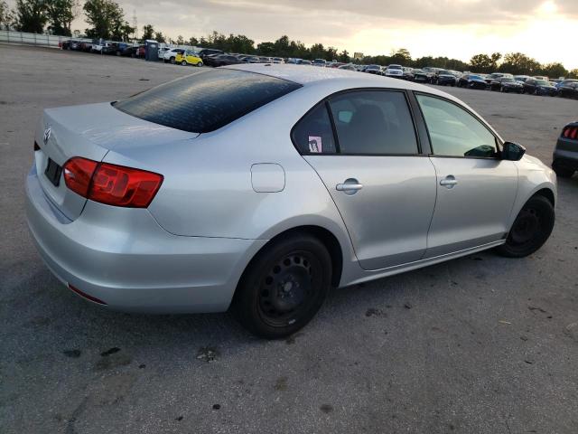3VW2K7AJ1CM345460 - 2012 VOLKSWAGEN JETTA BASE 银色 照片 3