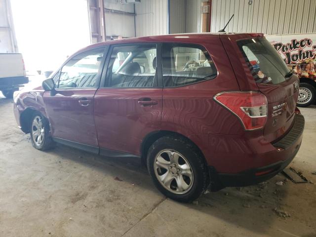 JF2SJAAC3EH516917 - 2014 SUBARU FORESTER 2.5I RED photo 2