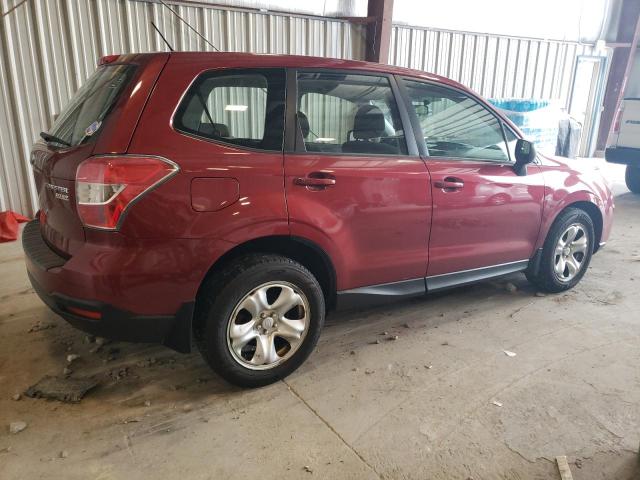 JF2SJAAC3EH516917 - 2014 SUBARU FORESTER 2.5I RED photo 3