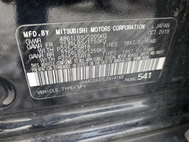JA4AD2A37LZ014162 - 2020 MITSUBISHI OUTLANDER ES BLACK photo 12