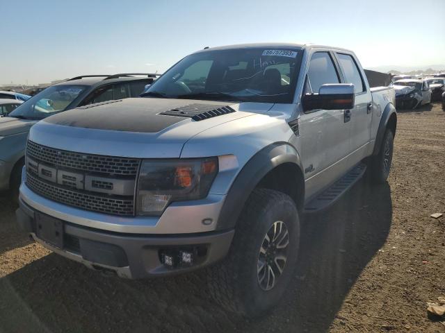 1FTFW1R6XDFC04460 - 2013 FORD F150 SVT RAPTOR GRAY photo 1