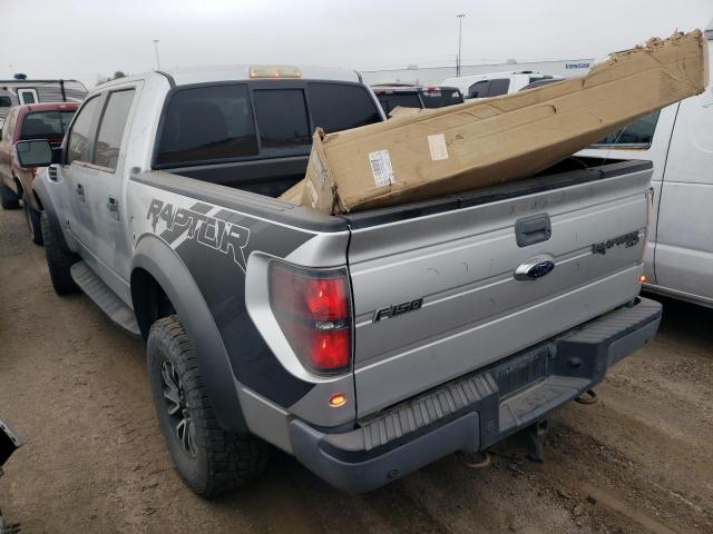 1FTFW1R6XDFC04460 - 2013 FORD F150 SVT RAPTOR GRAY photo 2