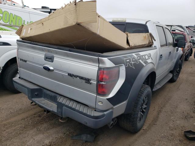 1FTFW1R6XDFC04460 - 2013 FORD F150 SVT RAPTOR GRAY photo 3