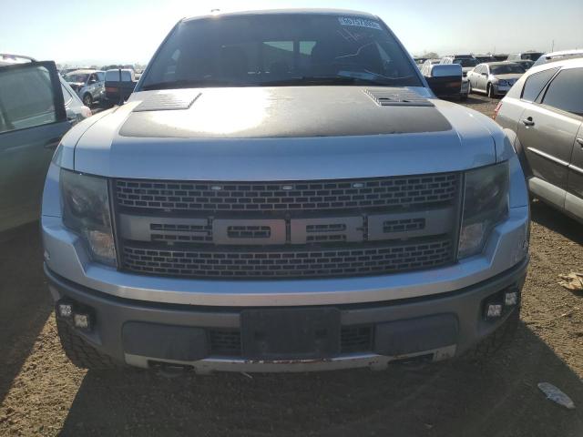 1FTFW1R6XDFC04460 - 2013 FORD F150 SVT RAPTOR GRAY photo 5