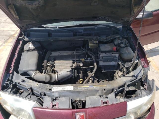 1G8AF52F73Z183991 - 2003 SATURN ION LEVEL 1 BURGUNDY photo 11