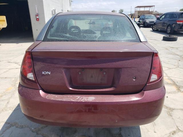 1G8AF52F73Z183991 - 2003 SATURN ION LEVEL 1 BURGUNDY photo 6