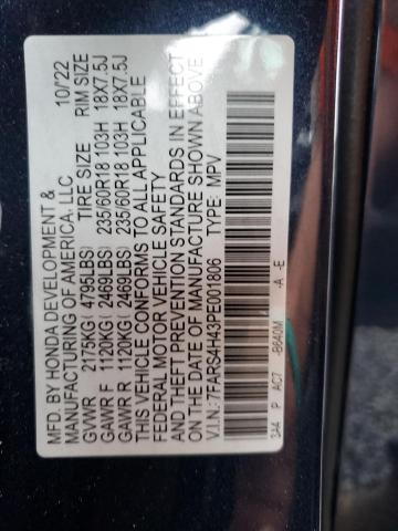 7FARS4H43PE001806 - 2023 HONDA CR-V EX BLUE photo 13