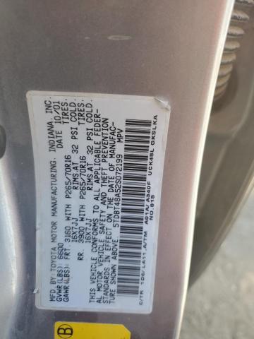 5TDBT48A52S072199 - 2002 TOYOTA SEQUOIA LIMITED SILVER photo 13