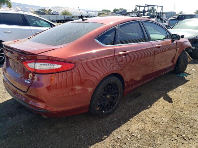 3FA6P0HD3ER357375 - 2014 FORD FUSION SE ORANGE photo 3