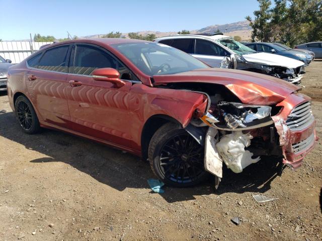 3FA6P0HD3ER357375 - 2014 FORD FUSION SE ORANGE photo 4