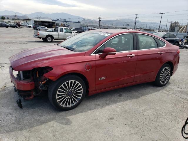 3FA6P0PU6JR273921 - 2018 FORD FUSION SE PHEV BURGUNDY photo 1