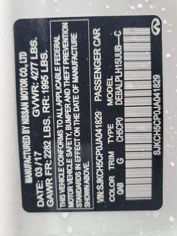 SJKCH5CP0JA041829 - 2018 INFINITI QX30 BASE Weiß Foto 12