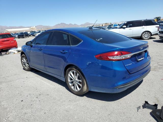 3FA6P0G77HR163769 - 2017 FORD FUSION S BLUE photo 2