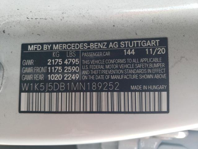 W1K5J5DB1MN189252 - 2021 MERCEDES-BENZ CLA 45 AMG WHITE photo 13