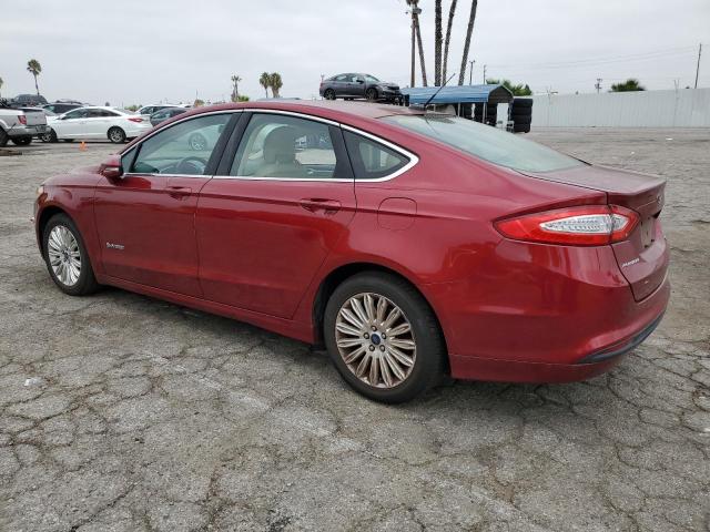 3FA6P0LU2DR309646 - 2013 FORD FUSION SE HYBRID RED photo 2