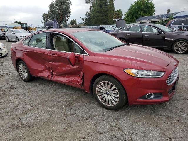 3FA6P0LU2DR309646 - 2013 FORD FUSION SE HYBRID RED photo 4